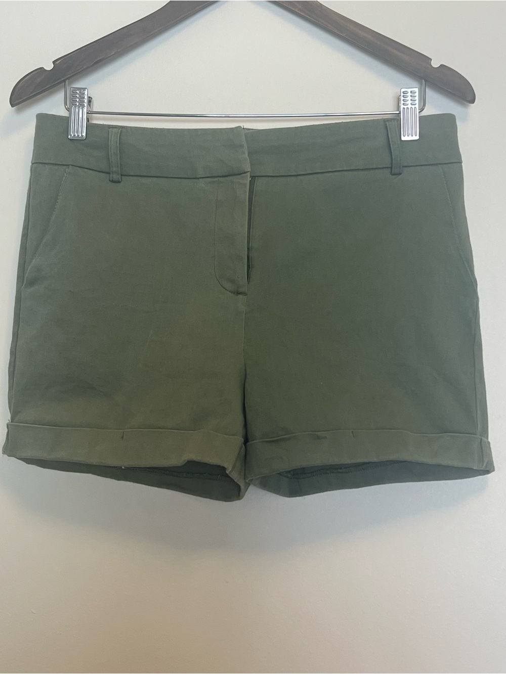 Dotti Olive Green Cuffed Women’s Shorts